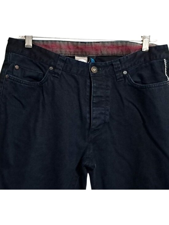 Y2K Vans Johhny Layton Pants Mens Size 32 Off The Wall Chino Straight Leg Black - Picture 5 of 10